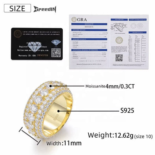 1.CT   5-layer ring - Gold Vermeil