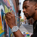 AP Royal Oak Blue Arabic Dial Iced Out Moissanite Diamond Watch