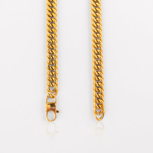 10mm Curb chain - Gold